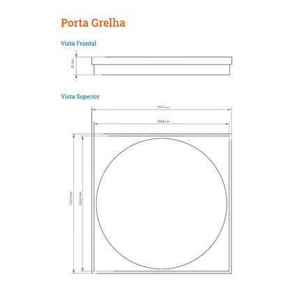 Imagem de Grelha para Ralo Linear Novii Abre e Fecha 9574 15x15 Inox Polido