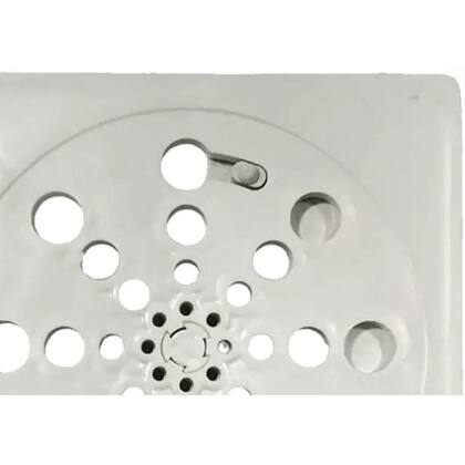 Imagem de Grelha Plastica Quadrada Branca Overtime 15X15Cm Com Fecho