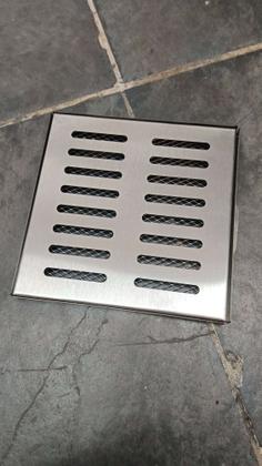 Imagem de Grelha Pluvial 20x20 Inox 304 Com Tela Anti Insetos