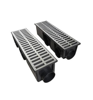 Imagem de Grelha Pluvial modelo 15x50 Aluminio c/ Caixa Coletora Modular Multi Saídas e Tela Anti Insetos - Ficone Reis