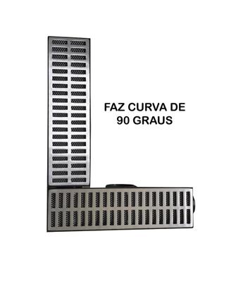 Imagem de Grelha Pluvial modelo 15x50 Aluminio c/ Caixa Coletora Modular Multi Saídas e Tela Anti Insetos - Ficone Reis