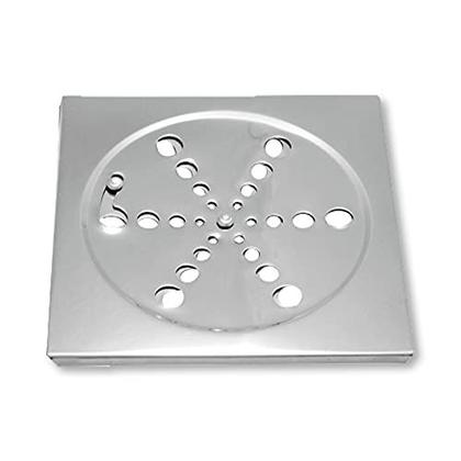 Imagem de Grelha ralo 15x15 aço inox quadrado s/caixilho abre e fecha facil Del Metais