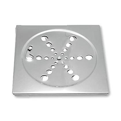 Imagem de Grelha ralo 15x15 aço inox quadrado s/caixilho abre e fecha facil Del Metais