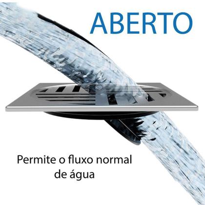 Imagem de Grelha Ralo Inox Lorenzetti Anti Inseto 100x100 Redondo