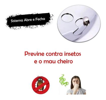 Imagem de Grelha Redonda com Fecho 10cm Inox Clarinox