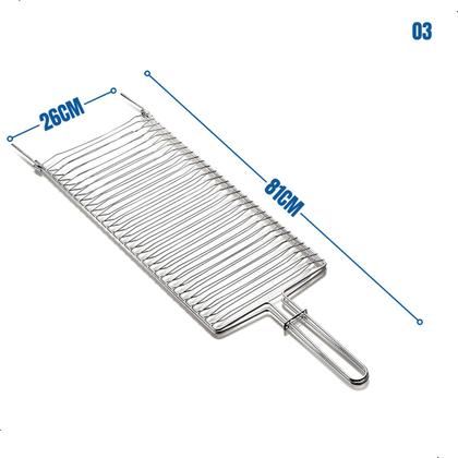 Imagem de Grelha Super Grill Assar Linguiça Frango Peixe 81,5x26,5cm