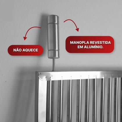 Imagem de Grelha Uruguaia Inox Parrilla Churrasco 50X50