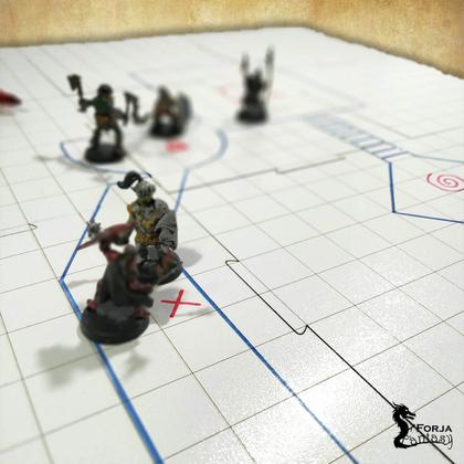 Imagem de Grid de Batalha Modular/Riscável - 4 placas - Estilo B - RPG