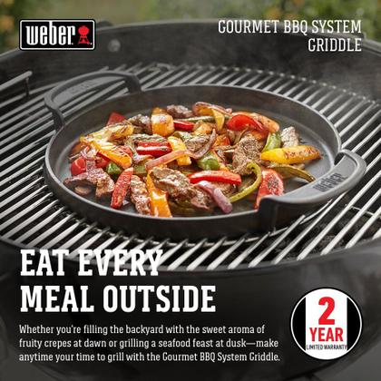 Imagem de Griddle Weber Gourmet BBQ System Schwarz para 22-1/2 polegadas