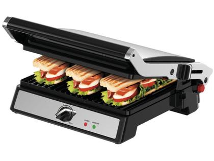 Imagem de Grill Arno Super GGRA Retangular 1200W - Antiaderente com Coletor de Gordura