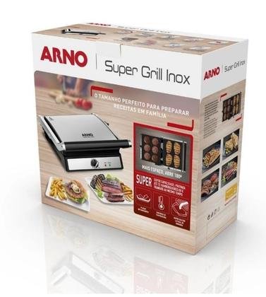 Imagem de Grill Arno Super Grill 1200W Inox 127V GC122DB1