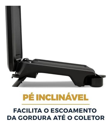 Imagem de Grill Britânia 750w 2 Sanduiches Chapas Antiaderentes Bgr12a Cor Preto