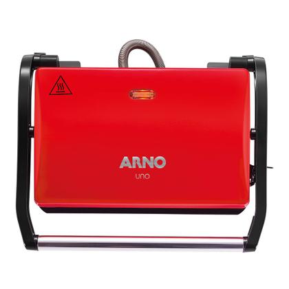 Imagem de Grill Compact Uno 760W C/ Placas Anti Aderentes Vermelho 220V - Arno