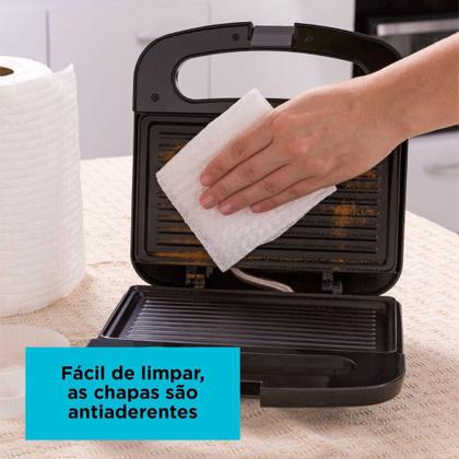 Imagem de Grill E Sanduicheira Black Decker Cuisine Expert Gs800-br - Preto - 110V - Black&Decker