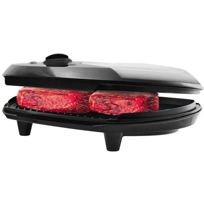 Imagem de Grill e Sanduicheira Philco Jumbo Steel 1500w Cinza com Preto