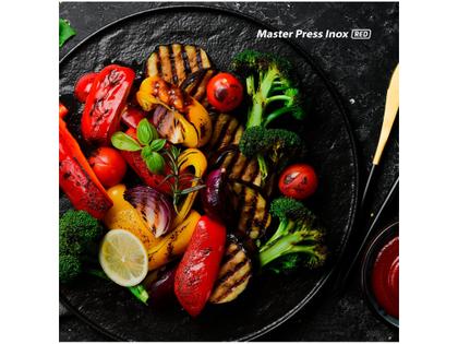 Imagem de Grill e Sanduicheira Press Grill Red Ceramic PG-01-RC Vermelho e Preto 1000W Mondial