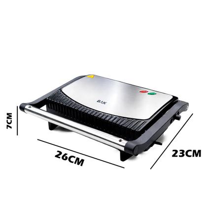 Imagem de Grill Elétrico 750W Inox Antiaderente para Sanduíche