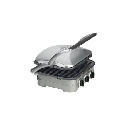 Imagem de Grill Eletrico Cuisinart Griddler 5 Em 1 Gr4ncbr 1500w Aço Escovado 110v