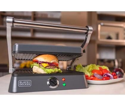 Imagem de Grill Elétrico G1400-BR Com Abertura 180 Black+Decker 127V - Black-decker