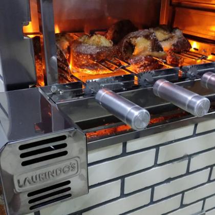 Imagem de Grill Giratória Inox 3 Espetos Lado Direito Curto