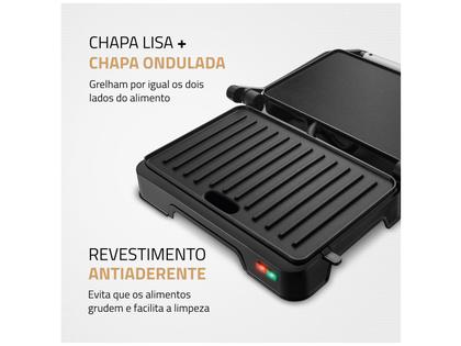 Imagem de Grill Mondial PG-01-180 Master Press Duo 3 em 1 Retangular com Chapa 1000W