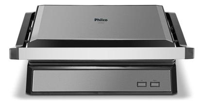 Imagem de Grill Philco 2 Em 1 Pgr32 Chapa Com Abertura 180 Cor Preto com Inox