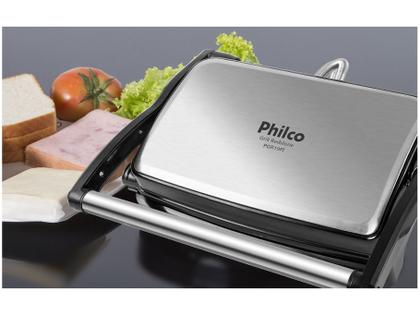 Imagem de Grill Philco Pgr19pi Inox Antiaderente Redstone 1500w Cor Prateado