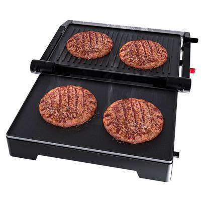 Imagem de Grill Sanduicheira Oster Inox 2 em 1, Antiaderente, com Alça OGRL230