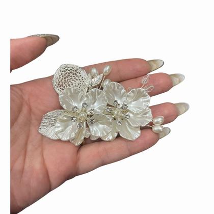 Imagem de Grinalda Cabelo De Noiva Arranjo Acessório Enfeite Pente A19