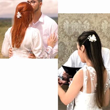 Imagem de Grinalda Cabelo De Noiva Arranjo Acessório Enfeite Pente A19