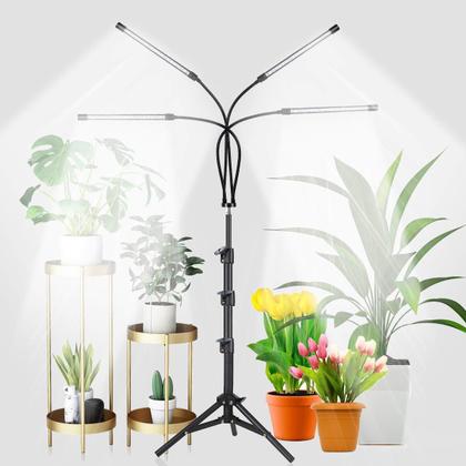 Imagem de Grow Light Hodec 5500K Full Spectrum com suporte para plantas de interior