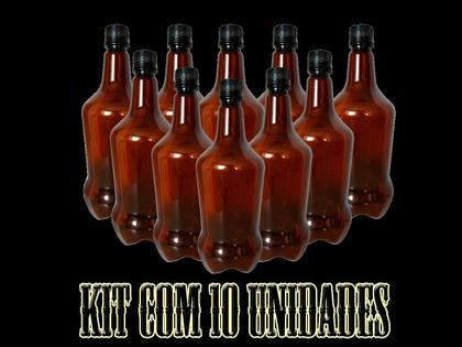 Imagem de Growler Pet 1000 ml  Ambar  - Pack com 10