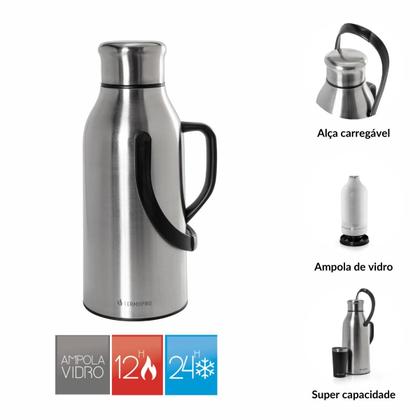 Imagem de Growler Térmico Aço Inox 3,2 Litros Termopro