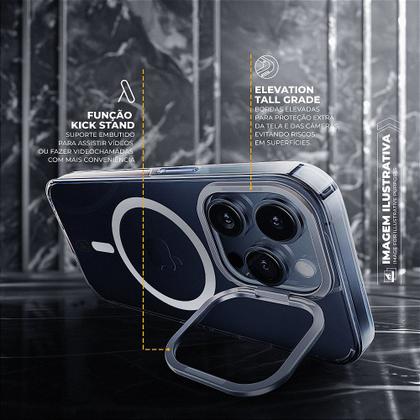 Imagem de Gshield Capa case capinha MagSafe Crystal Armor Stand  - NÃO AMARELA - para iPhone 15 Pro Max