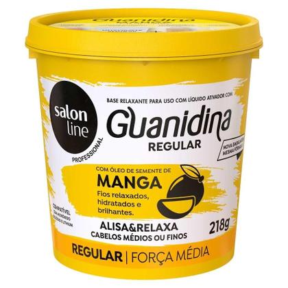 Imagem de Guanidina Óleo Semente de Manga Alisa e Relaxa Salon Line 218gr