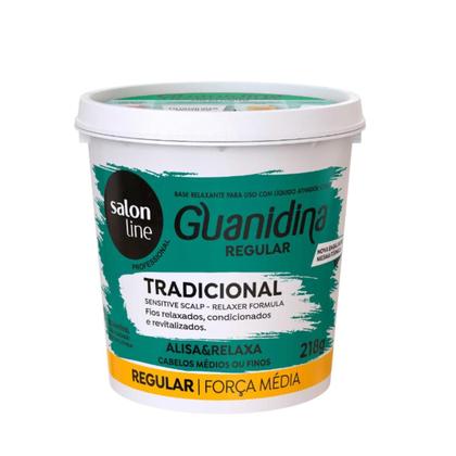 Imagem de Guanidina Salon Line Tradicional Regular Alisa e Relaxa - Força Média 218gr