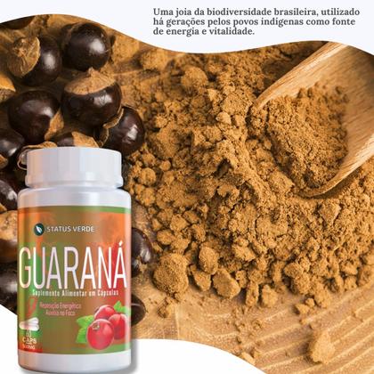 Imagem de Guaraná Puro Natural 60 Cáps de 500mg Foco Total