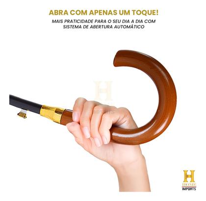 Imagem de Guarda Chuva 16 Varetas Automático Gigante Resistente Preto