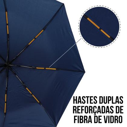 Imagem de Guarda Chuva Abre e Fecha Automático Unisex Sombrinha Resistente Contra Vento Cabe na Bolsa / A.F CROMADO
