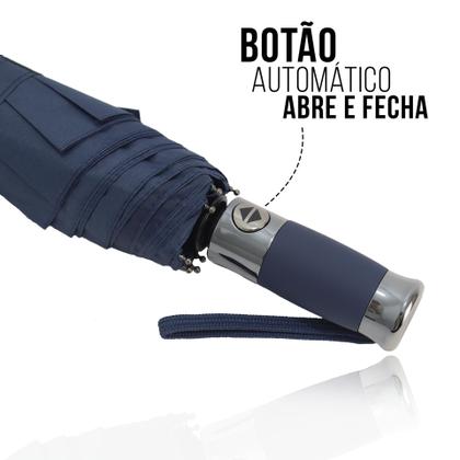 Imagem de Guarda Chuva Abre e Fecha Automático Unisex Sombrinha Resistente Contra Vento Cabe na Bolsa / A.F CROMADO