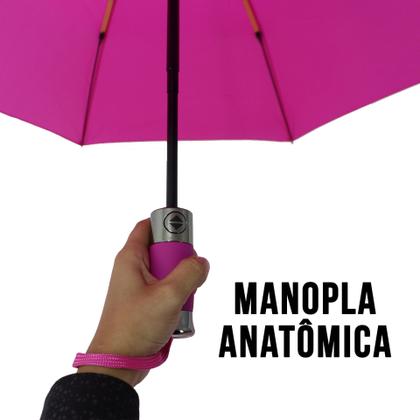 Imagem de Guarda Chuva Abre e Fecha Automático Unisex Sombrinha Resistente Contra Vento Cabe na Bolsa / A.F CROMADO