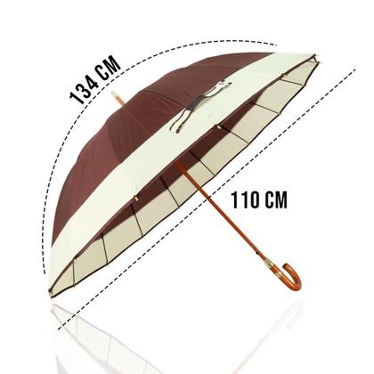 Imagem de Guarda Chuva Automático Colorido Grande Reforçado Contra Vento  16 HASTES COLORIDO / 2070