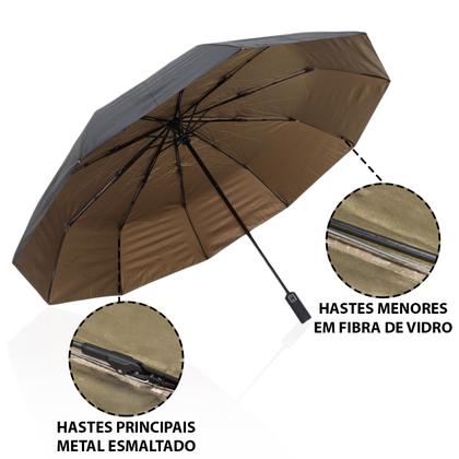 Imagem de Guarda Chuva Automático Grande Com Proteção Solar Sombrinha / 1053A