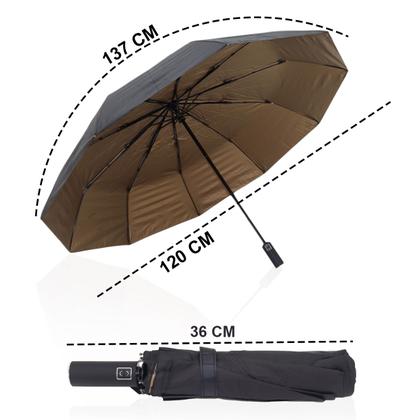 Imagem de Guarda Chuva Automático Grande Com Proteção Solar Sombrinha / 1053A