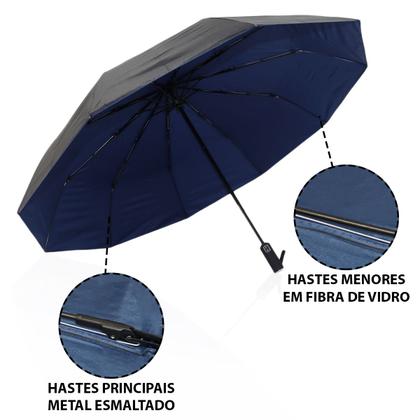 Imagem de Guarda Chuva Automático Grande Com Proteção Solar Sombrinha / 1053A