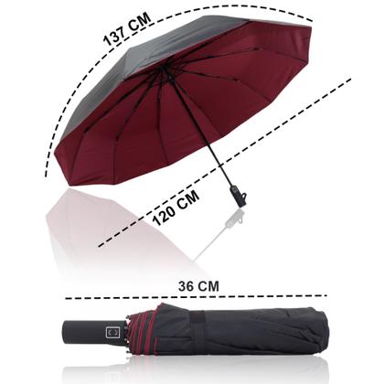 Imagem de Guarda Chuva Automático Grande Com Proteção Solar Sombrinha 1053A