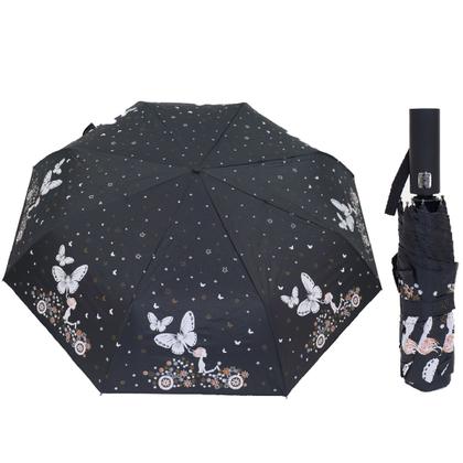 Imagem de Guarda Chuva Automático Hastes Duplas Reforçado Contra Vento Com Proteção Solar Blackout Cabe Na Bolsa / 1058A