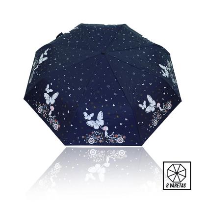 Imagem de Guarda Chuva Automático Hastes Duplas Reforçado Contra Vento Com Proteção Solar Blackout Cabe Na Bolsa / 1058A