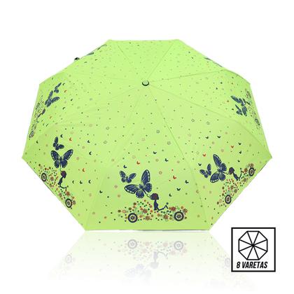 Imagem de Guarda Chuva Automático Hastes Duplas Reforçado Contra Vento Com Proteção Solar Blackout Cabe Na Bolsa / 1058A