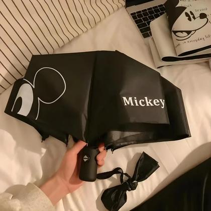 Imagem de Guarda-chuva Automático Kawaii Do Mickey Mouse Para Crianças, Protetor Solar, Dupla Utilização,
